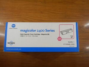 未使用　大容量トナーカートリッジ　KONICAMINOLTA magicolor2400series Magenta マゼンタ 日本製　コニカミノルタHigh-capacity