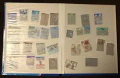 切手　切手帳　古切手　海外切手　国内切手　使用済み切手　昭和後期　平成初期