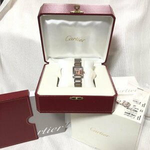 CARTIER カルティエ 全揃い タンクフレンセーズ SM 2384 K18 PG 750 コンビ W51027Q4 ピンクシェル文字盤 IW404DT04CRT_60