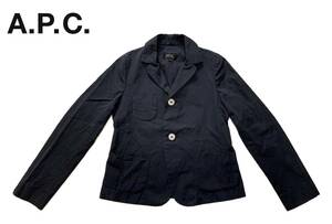 【1000円～】★APC アーペーセー 2B テーラード ジャケット ネイビー 34