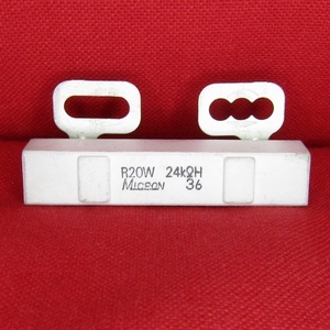 ECO1 MICRON ミクロン電気 セメント抵抗 CDR20N 24kΩ 20W コンデンサ直付け マルチピッチ
