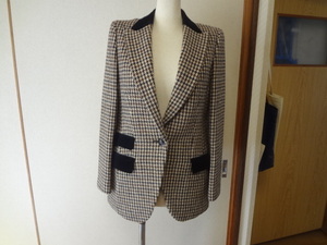 新品。ＲＯＰＥ，ロペのジャケット、ハリスツイード、ウール、48300円、日本製、高級、おしゃれ、テーラード