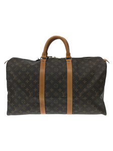 LOUIS VUITTON◆キーポル50_モノグラム_BRW/PVC/BRW/総柄/M41426/カデナ318/ネームタグ鍵欠品