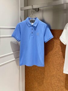 ブルネロクチネリ　BRUNELLO CUCINELLI メンズ　ポロシャツ　Tシャツ　刺繍ロゴ　シンプル　半袖　M-3XL　サイズ選択可能