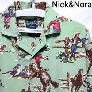 カートコバーン着用同柄同色Nick&Noraカウボーイ柄パジャマ ネル シャツ総柄ビンテージ ヴィンテージ モヘア カーディガン 60s 70s 80s 90s