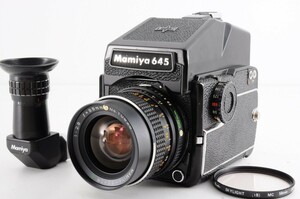 Mamiya マミヤ M645 1000S MAMIYA-SEKOR C 55mm F2.8 1:2.8 中判 フィルム カメラ レンズ アングル ファインダー RL-552S/107