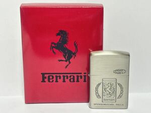 (90) ZIPPO ジッポ ジッポー オイルライター Ferrari MAGNETI MARELLI フェラーリ マニエッティ・マレリ 跳ね馬 シルバー系 喫煙グッズ