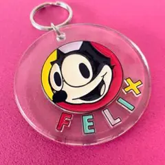 【レア品】【ビンテージ】フィリックスFELIX【キーホルダー】アメカジ　丸型