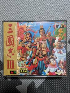 三国志3 三國志3 SANGOKUSHI3 メガCD MEGA-CD メガドライブ セガ SEGA 光栄 KOEI 歴史シミュレーションゲーム T-76014
