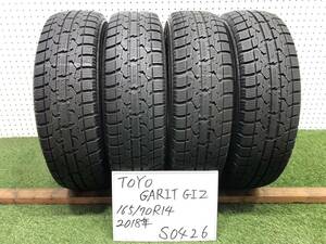 21（S0426）インボイス領収書発行可能☆札幌発☆2018年製 / TOYO / トーヨー / GARIT GIZ / 165/70R14 ☆マーチ・デミオ等に