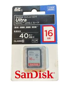 サンディスク SanDisk Ultra SDHC UHS-I カード （16GB）未使用 未開封 返品保障付き メモリーカード カメラ パソコン 1円～