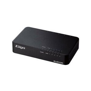 エレコム Giga対応5ポートスイッチ(プラ筐体/電源内蔵) EHC-G05PN4-JB