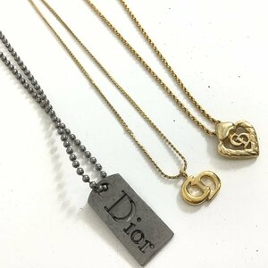 Christian Dior　ディオール　ネックレス　アクセサリー　3点セット【同梱不可/売り切り/アライ05-03】