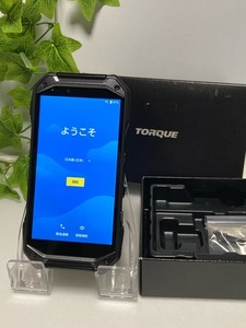 美品☆ SIMフリー au 京セラ TORQUE G04 KYV46 ブラック 判定〇 64GB トルク スマホ本体 送料無料 付属品完備☆ A5708