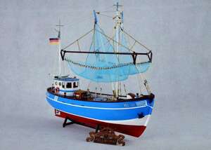 ◆NIDALEモデル スケール 1/48 漁船モデルキット 北欧 ペルヴォルムトロール船 木製モデル◆