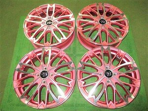 R-PRIDE 和道 桜 5分咲き ピンクメタリック 16×5J +45 4H 4穴 PCD100 4本セット アルミホイール 16インチ ポリッシュ Rプライド