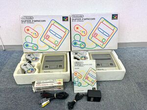 ★動作未確認☆SFC☆ スーパーファミコン 動作品 本体 コントローラー アダプター ケーブル 箱 説明書 付属 任天堂 FAMICOM 