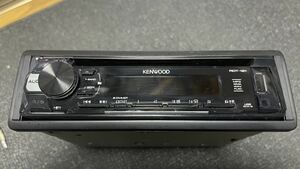 KENWOOD ケンウッド RDT-191 CD USB AUX ラジオ 1DINサイズ 配線付 フロントカバー付 動作確認済み