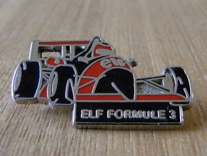 古い ピンバッジ : F1 ELF formule 3 レーシングカー 車 ピンズ #S