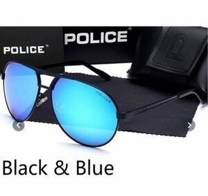 policeサングラス ブルー