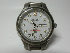 【中古品】ELGIN エルジン FK-1321-C ソーラードライブ メンズ腕時計 ＜1136＞