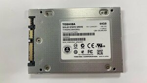 ★中古動作品★2.5 ノート用SSD TOSHIBA SSD 64GB THNSNC064GBSJ SATA 内臓SSD★送料無料★初期保障あり