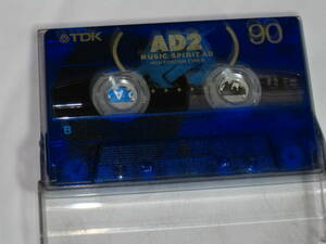 変更　使用済み　中古　 カセットテープ　TDK　AD2　Type2　ハイポジ　90分 　1本　爪あり　No.1108