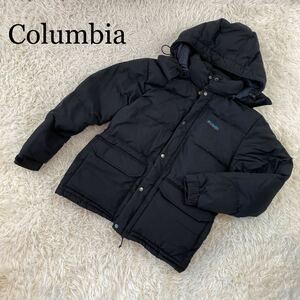 Columbia コロンビア ダウンジャケット フード付き ブラック Mサイズ