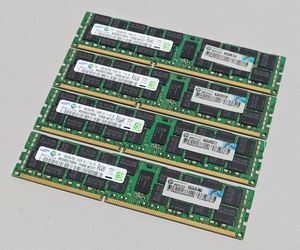 1333MHz 16GB 4枚組 合計 64GB MacPro用メモリー 2009 2010 2012モデル用 240pin DDR3 10600R RDIMM ECC 動作確認済 #0515B