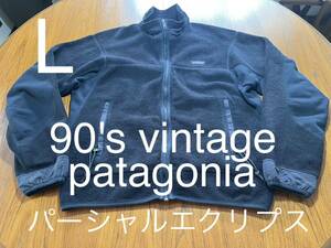 貴重！L patagonia パーシャルエクリプス　ヴィンテージ 90