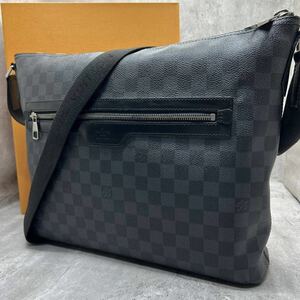 【極美品】ルイヴィトン LOUIS VUITTON ミックGM ショルダーバッグ メッセンジャー ボディ ダミエグラフィット レザー 斜め掛け メンズ