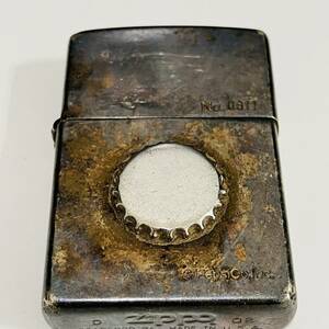 #6031①★Zippo No.0811 アメリカ産 コレクション コレクター 収集 収集家 着火未確認 レトロ アンティーク 喫煙グッズ 小物★現状保管品