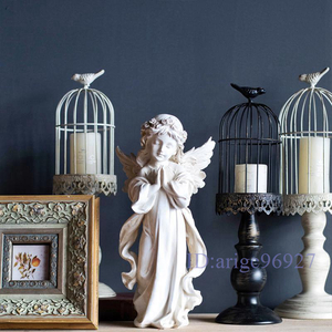 G161★天使の 彫塑 置物 レトロ 樹脂 工芸品 美術品 オブジェ アンティーク インテリア 雑貨 ヨーロピアンスタイル ギフト