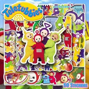 テレタビーズ ステッカー 50枚セット PVC 防水 シール Teletubbies アニメ キャラクター 絵本 子供 幼児 海外 テレビ