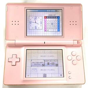 H642-M1-2455 ◎ Nintendo ニンテンドー DS Lite ノーブルピンク 通電確認済み 付属品付き USG-001 本体 ゲーム機 玩具 ④