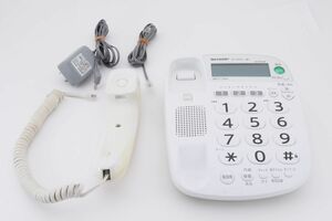 シャープ デジタルコードレス電話機 子機1台付き JD-V35CL ホワイト(2025754