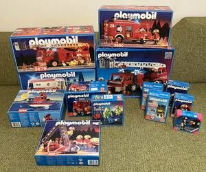 未開封品 廃盤 プレイモービル playmobil 消防 Fire レスキュー いっぱいセット消防車 消防士