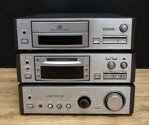 EY4-52 現状品 音出確認済 SONY ソニー システムコンポ CDP-S1 / MDS-S1 / TA-S2 | オーディオ機器 音響機器 保管品