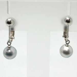 《K14WGアコヤ本真珠 イヤリング》M ◎2.7g 約7.0mm珠 約22.1×11.4mm jewelry ジュエリー earring DG3/DG3