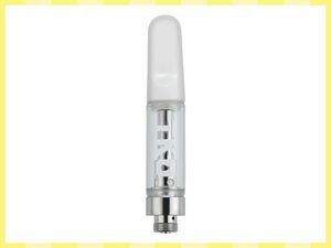 アトマイザー TKO ホワイト 0.8ML 510互換 電子タバコ 長さ61mmx直径10.6mm ガラス ベイプ CBD ボトムエアフロー [2611:jungle]