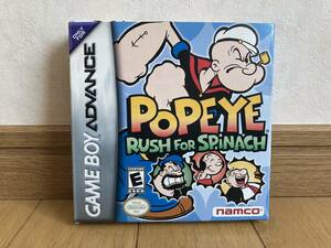 ポパイ Popeye Rush for Spinach 美品 北米版 海外版 ゲームボーイアドバンス GBA