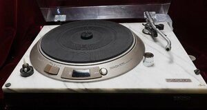 A&P　　　DENON：DP1800：大理石ボ－ドアナログプレイヤ－：：回転はOK：ア－ムウエィト無し