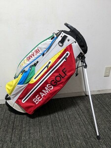 BEAMSGOLF　ビームス　スタンドキャディバック　フードなし　8.5型　ゴルフ　ゴルフバック