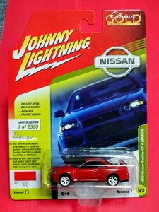 JOHNNY LIGHTNING　Classic GOLD 1999 Nissan skyline GT-R(BNR-34) 2500台限定