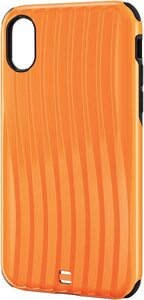 【在庫処分】 エレコム iPhone X ケース カバー ハード ハイブリッド素材 TORONCO キャリングバック調 オレンジ PM-A17XHCCDR