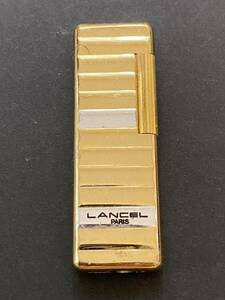 LANCEL paris ランセル 金 ゴールド ローラー ライター 喫煙具 ゴールドカラー gold ローラー式 3500 着火未確認