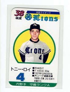 タカラプロ野球カードゲーム風　自作カード１枚(トニー・ロイ)