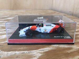 mK コンパクト McLAREN MP 4/8 FORD A.SENNA ミニチャンプス MINICHAMPS マクラーレンコレクション ミニカー ※現状品、難あり