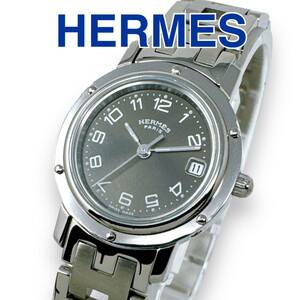 エルメス クリッパー CL4.210 Dバックル クォーツ レディース 時計 HERMES QZ デイト 腕時計