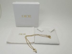 Christian Dior クリスチャン ディオール レジンパール ネックレス ゴールドメタル N1390PTCRS_D301 TU CD 中古